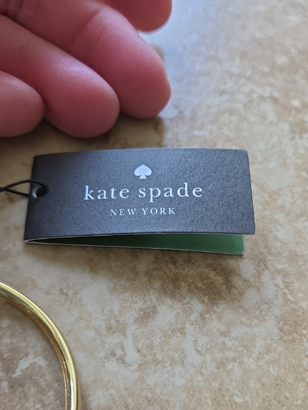 Kate spade Gold Floral Open Bangle with Daisy & Hummingbird DARLING - Picture 6 of 6